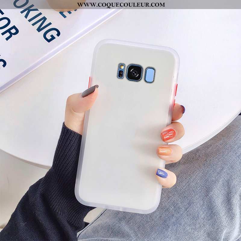 Housse Samsung Galaxy S8 Silicone Difficile Téléphone Portable, Étui Samsung Galaxy S8 Transparent R