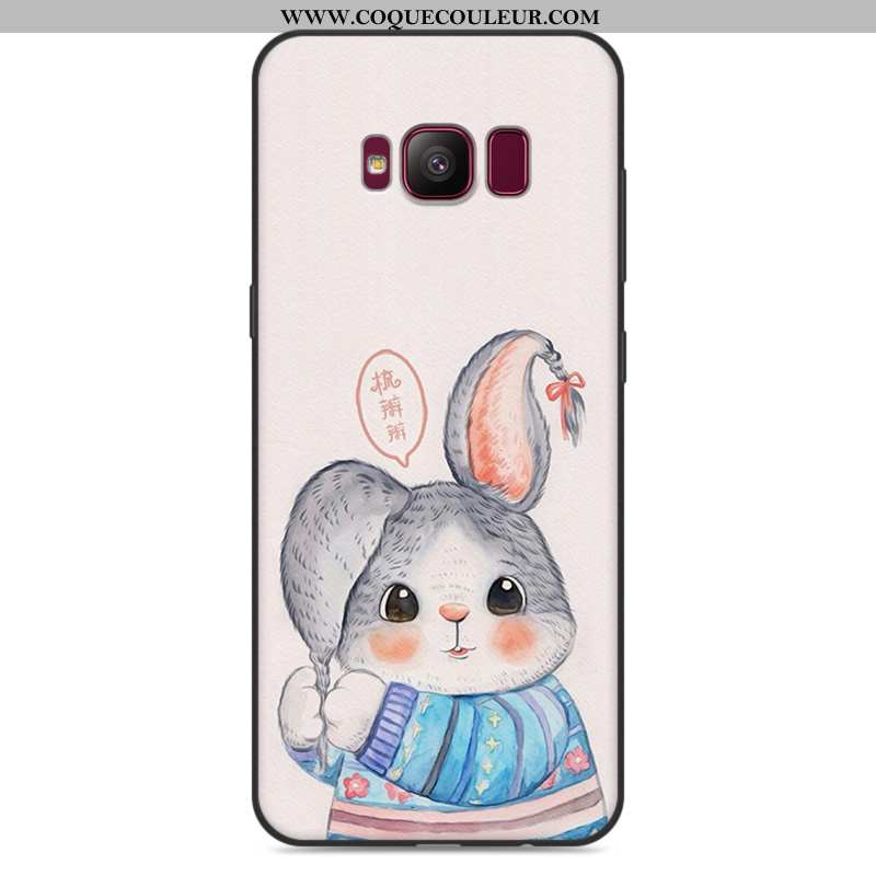 Housse Samsung Galaxy S8 Tendance Gris Luxe, Étui Samsung Galaxy S8 Fluide Doux