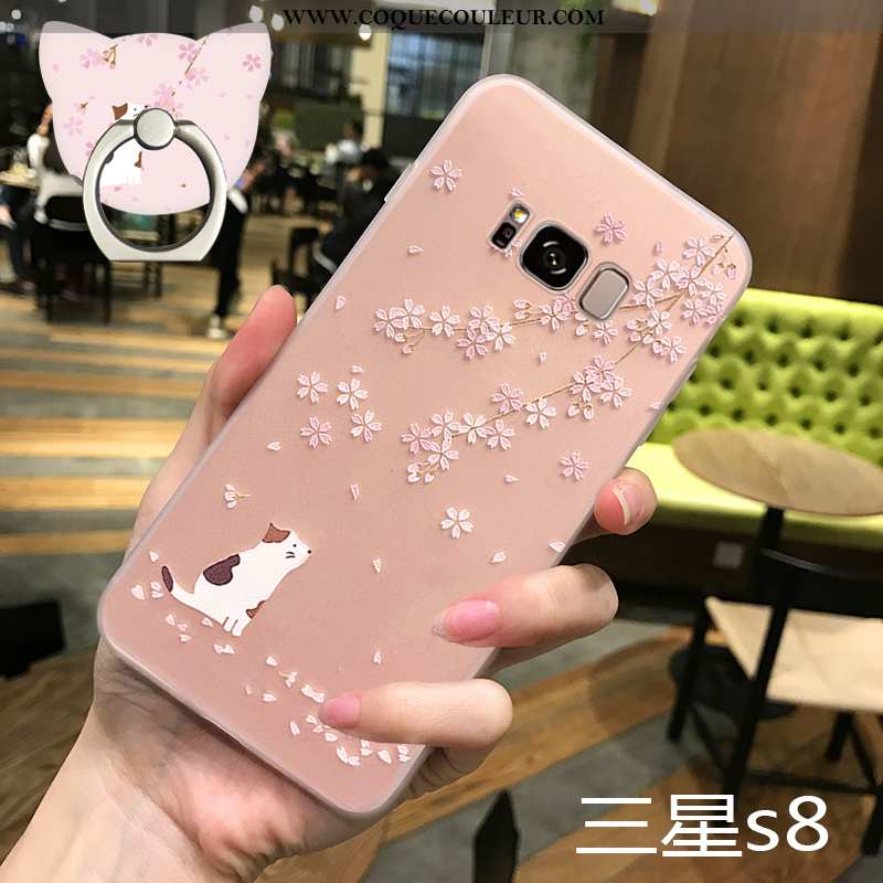 Housse Samsung Galaxy S8 Silicone Tout Compris Incassable, Étui Samsung Galaxy S8 Transparent Téléph