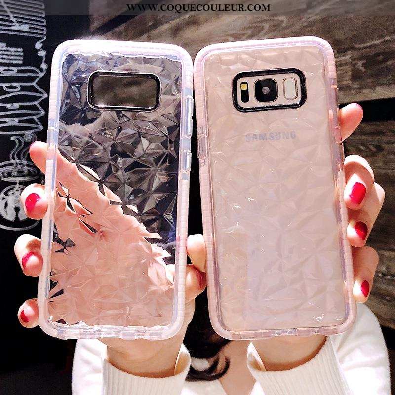 Coque Samsung Galaxy S8 Fluide Doux Blanc Simple, Housse Samsung Galaxy S8 Silicone Téléphone Portab