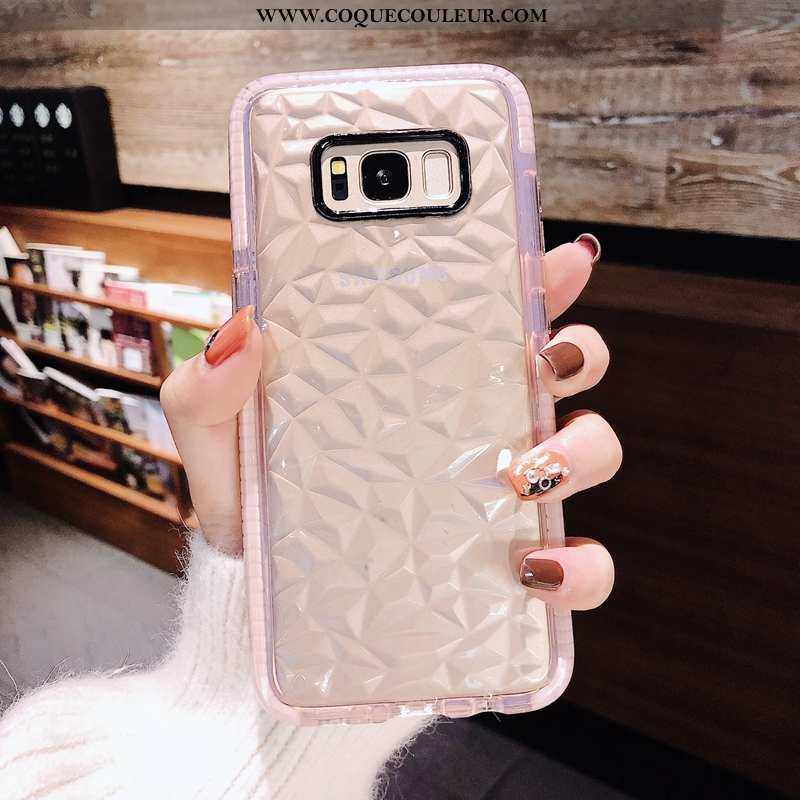 Coque Samsung Galaxy S8 Fluide Doux Blanc Simple, Housse Samsung Galaxy S8 Silicone Téléphone Portab