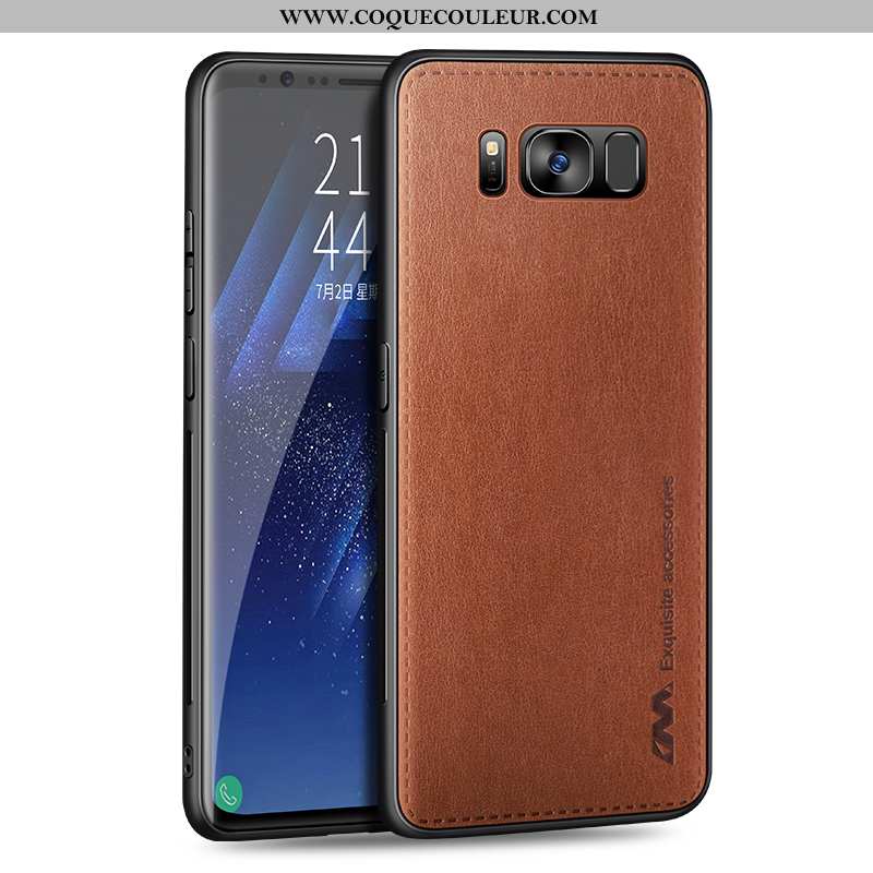 Coque Samsung Galaxy S8 Protection Étoile Qualité, Housse Samsung Galaxy S8 Ultra Tout Compris Marro