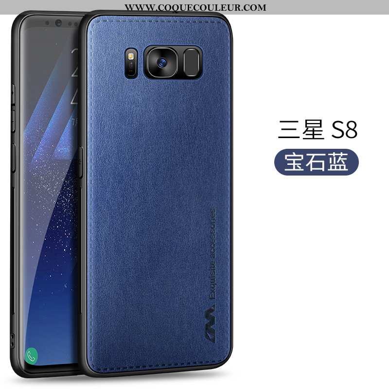 Coque Samsung Galaxy S8 Protection Étoile Qualité, Housse Samsung Galaxy S8 Ultra Tout Compris Marro