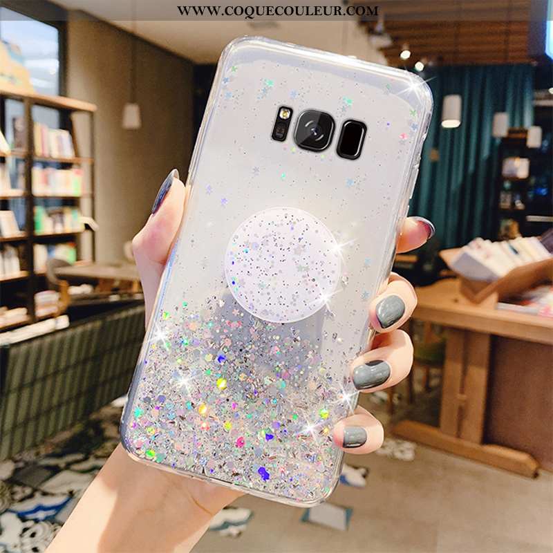 Coque Samsung Galaxy S8 Transparent Étoile Coque, Housse Samsung Galaxy S8 Créatif Téléphone Portabl