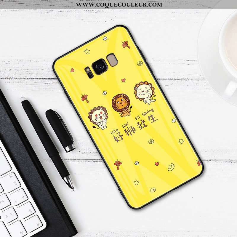 Housse Samsung Galaxy S8+ Dessin Animé Étoile Tendance, Étui Samsung Galaxy S8+ Charmant Amoureux Ja