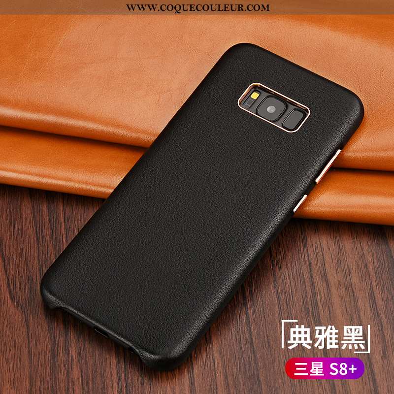 Étui Samsung Galaxy S8+ Protection Nouveau Téléphone Portable, Coque Samsung Galaxy S8+ Cuir Véritab