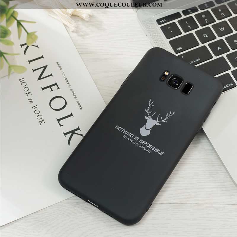 Coque Samsung Galaxy S8+ Personnalité Tendance, Housse Samsung Galaxy S8+ Créatif Fluide Doux Verte