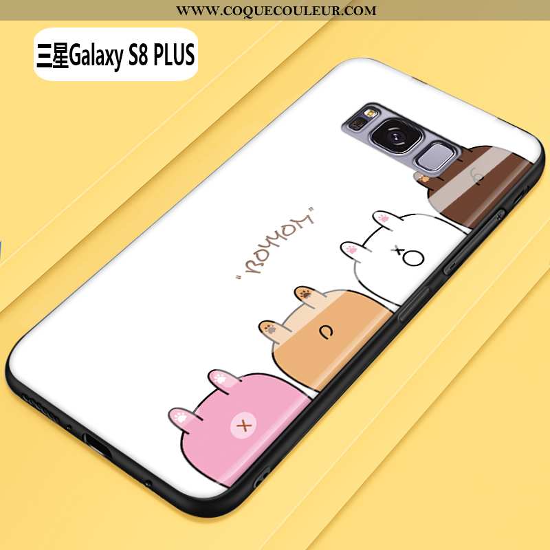 Étui Samsung Galaxy S8+ Tendance Dessin Animé, Coque Samsung Galaxy S8+ Protection Frais Jaune