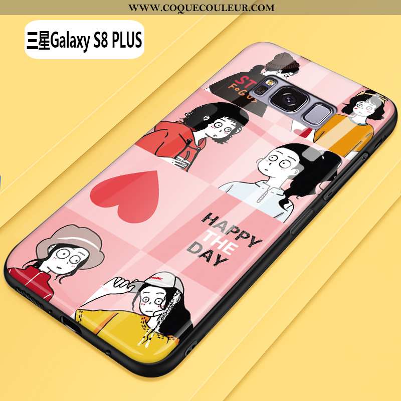 Étui Samsung Galaxy S8+ Tendance Dessin Animé, Coque Samsung Galaxy S8+ Protection Frais Jaune