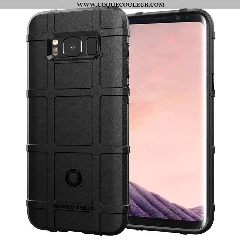 Étui Samsung Galaxy S8+ Protection Silicone Étoile, Coque Samsung Galaxy S8+ Personnalité Noir