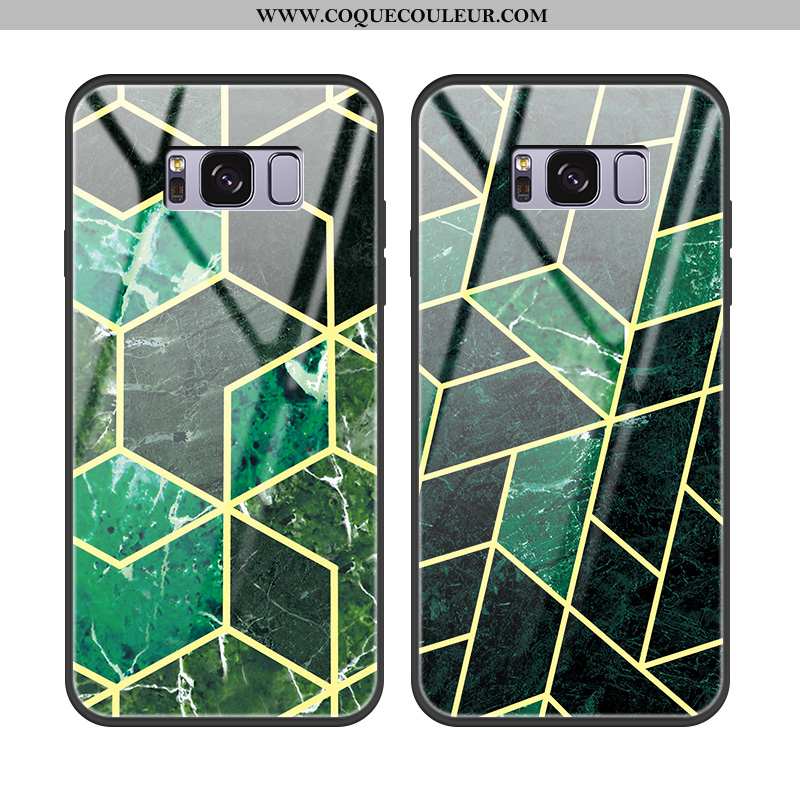 Étui Samsung Galaxy S8+ Protection Fluide Doux Téléphone Portable, Coque Samsung Galaxy S8+ Verre Mo