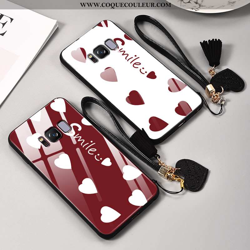 Étui Samsung Galaxy S8+ Dessin Animé Fluide Doux Amoureux, Coque Samsung Galaxy S8+ Ultra Personnali