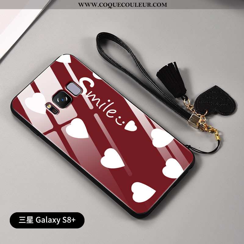 Étui Samsung Galaxy S8+ Dessin Animé Fluide Doux Amoureux, Coque Samsung Galaxy S8+ Ultra Personnali