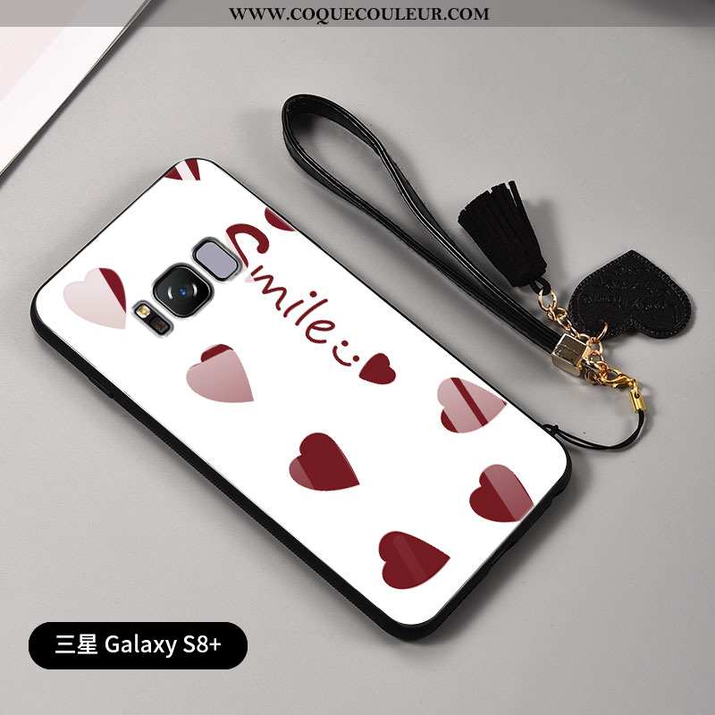 Étui Samsung Galaxy S8+ Dessin Animé Fluide Doux Amoureux, Coque Samsung Galaxy S8+ Ultra Personnali