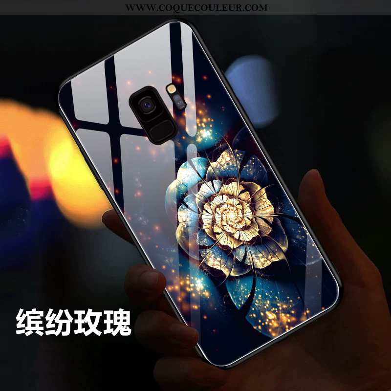 Étui Samsung Galaxy S9 Silicone Tout Compris Net Rouge, Coque Samsung Galaxy S9 Protection Miroir Ro