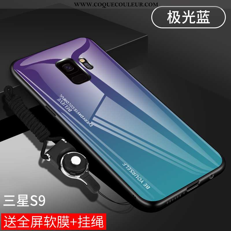 Étui Samsung Galaxy S9 Légère Coque Protection, Samsung Galaxy S9 Fluide Doux Ornements Suspendus Vi