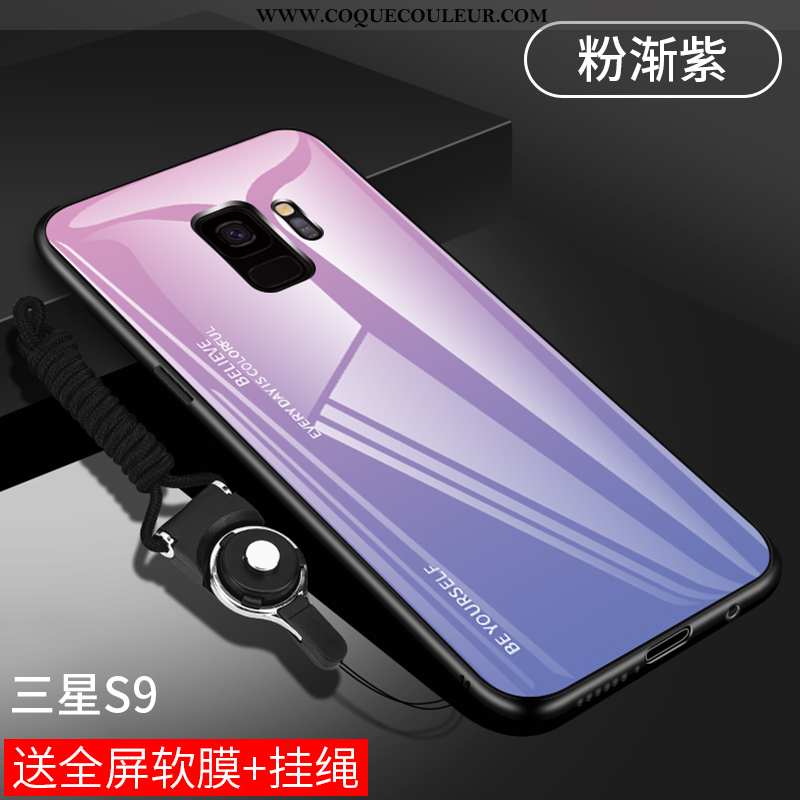 Étui Samsung Galaxy S9 Légère Coque Protection, Samsung Galaxy S9 Fluide Doux Ornements Suspendus Vi