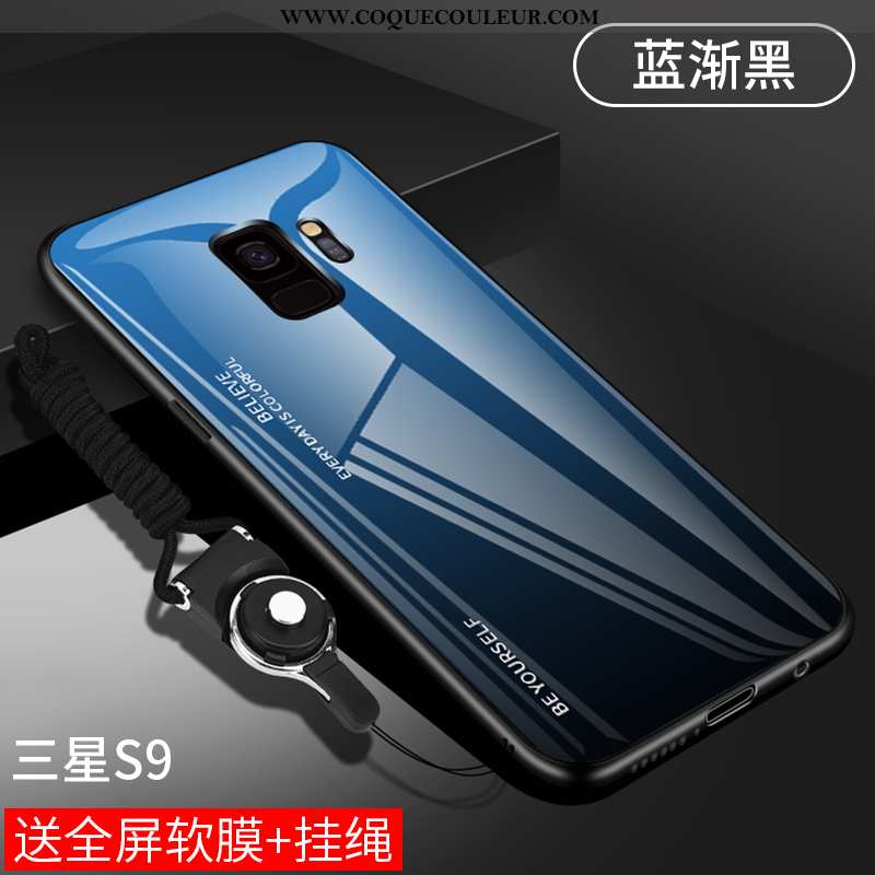 Étui Samsung Galaxy S9 Légère Coque Protection, Samsung Galaxy S9 Fluide Doux Ornements Suspendus Vi