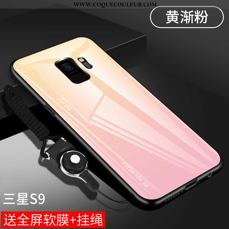 Étui Samsung Galaxy S9 Légère Coque Protection, Samsung Galaxy S9 Fluide Doux Ornements Suspendus Vi