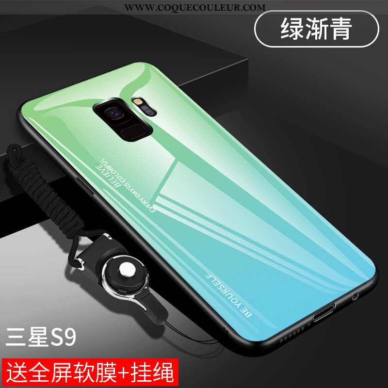 Étui Samsung Galaxy S9 Légère Coque Protection, Samsung Galaxy S9 Fluide Doux Ornements Suspendus Vi