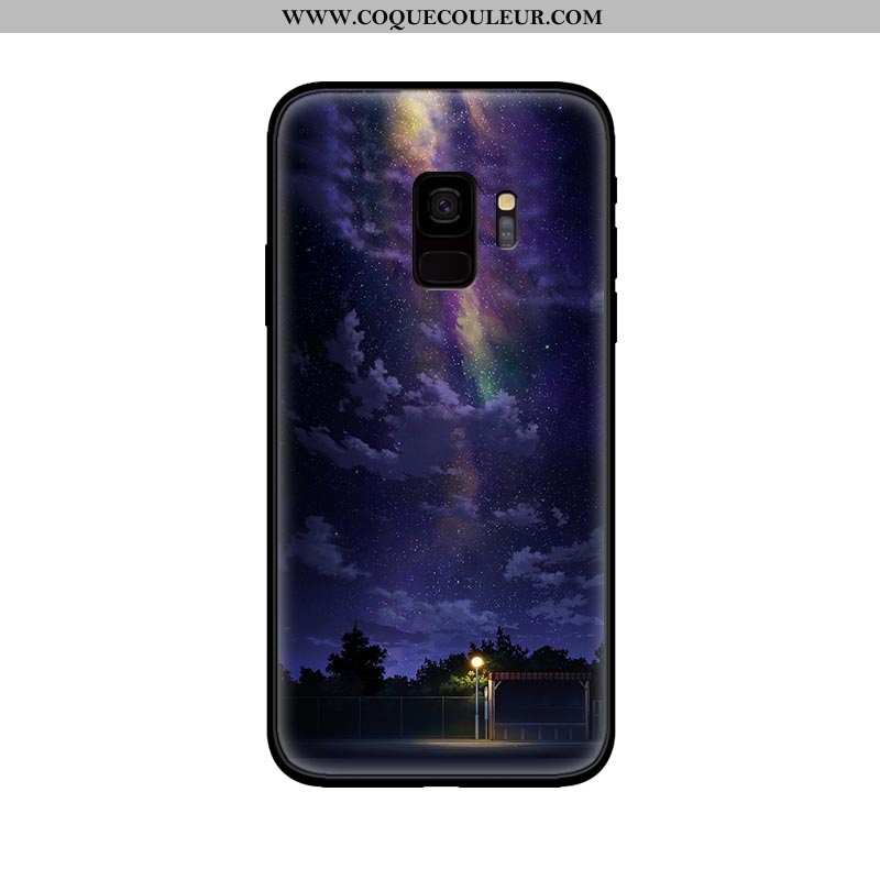 Housse Samsung Galaxy S9 Fluide Doux Étoile Protection, Étui Samsung Galaxy S9 Silicone Téléphone Po