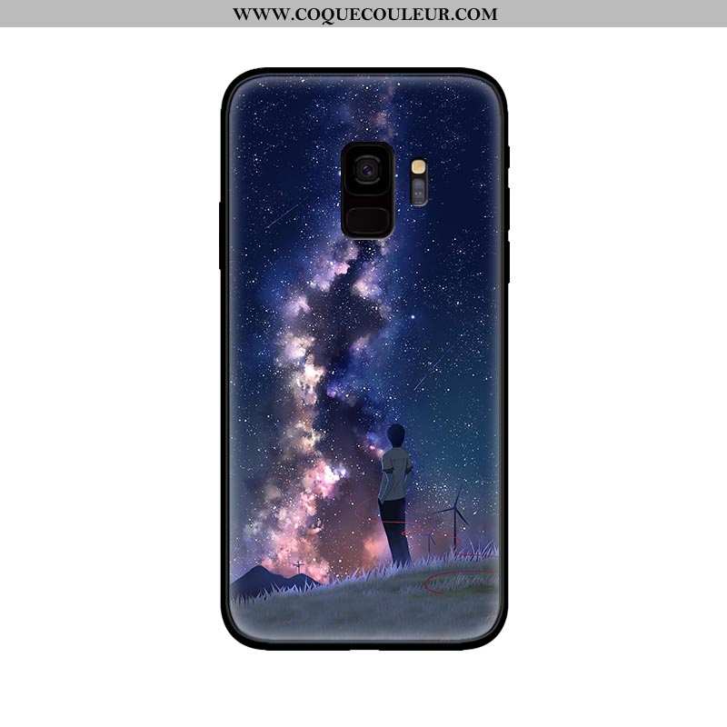 Housse Samsung Galaxy S9 Fluide Doux Étoile Protection, Étui Samsung Galaxy S9 Silicone Téléphone Po