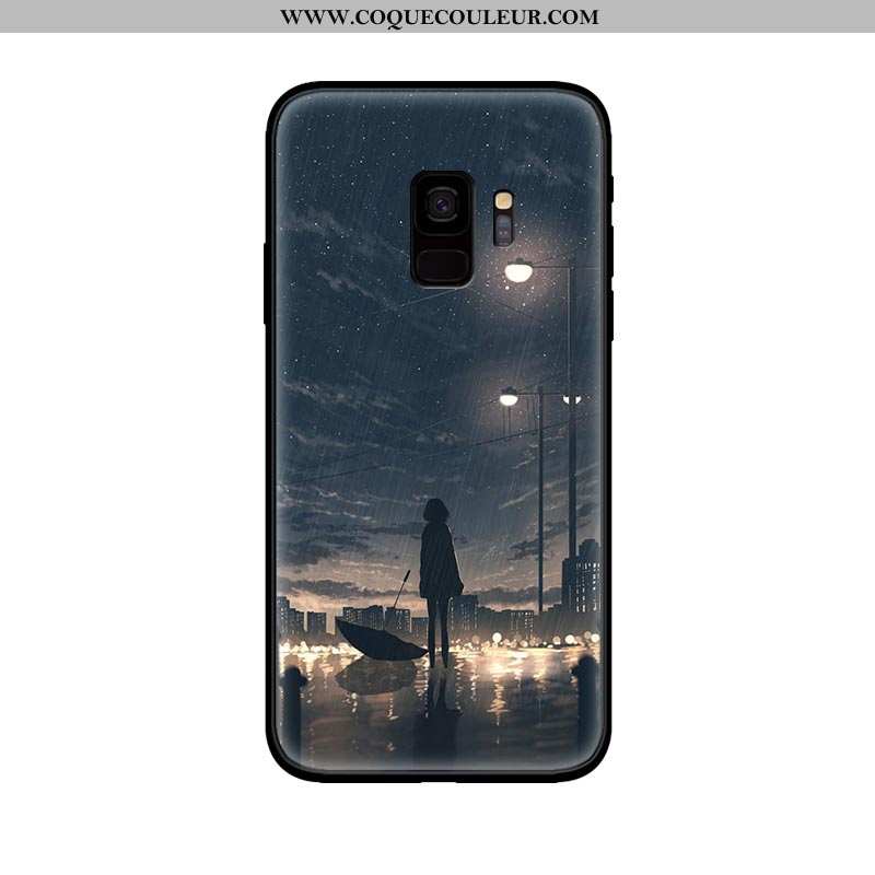 Housse Samsung Galaxy S9 Fluide Doux Étoile Protection, Étui Samsung Galaxy S9 Silicone Téléphone Po