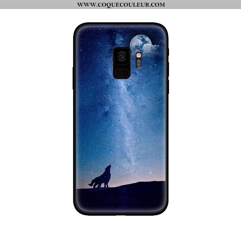 Housse Samsung Galaxy S9 Fluide Doux Étoile Protection, Étui Samsung Galaxy S9 Silicone Téléphone Po