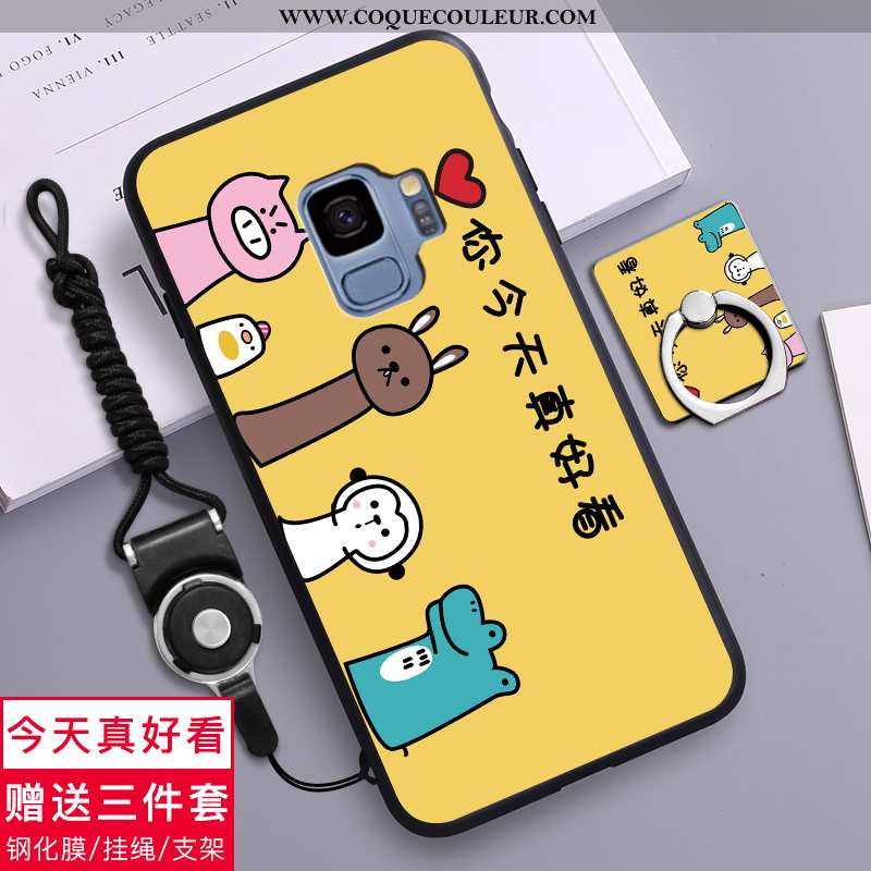 Housse Samsung Galaxy S9 Dessin Animé Téléphone Portable Étoile, Étui Samsung Galaxy S9 Charmant Noi