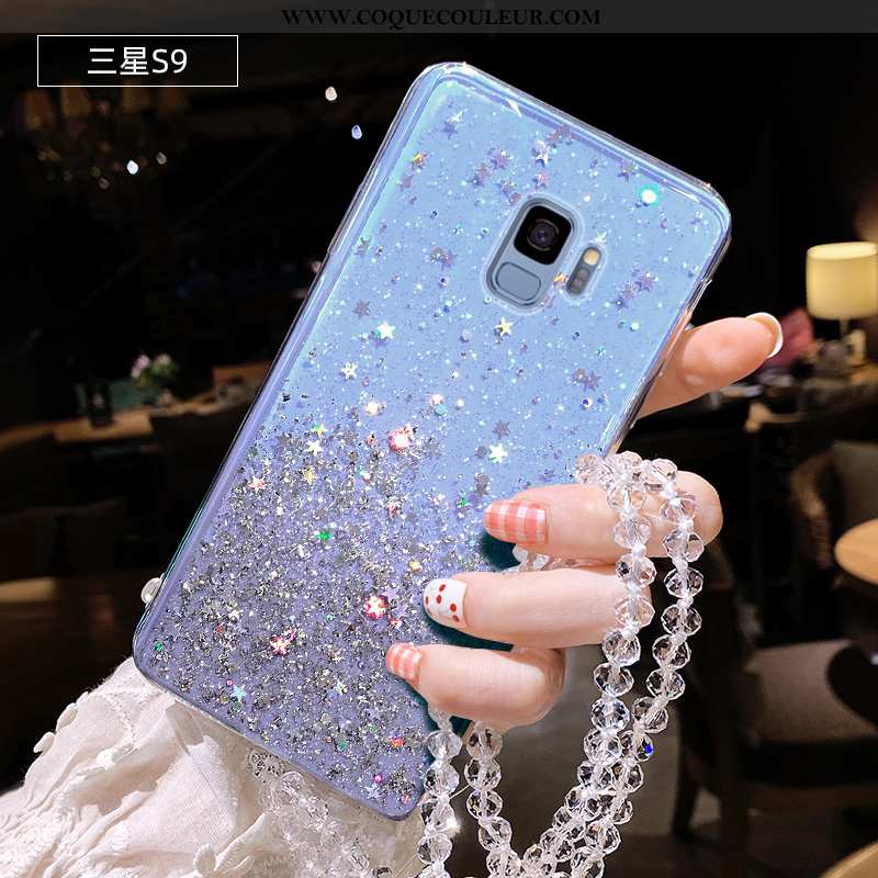 Housse Samsung Galaxy S9 Ornements Suspendus Silicone Transparent, Étui Samsung Galaxy S9 Personnali