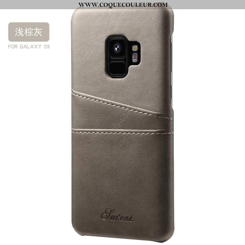 Coque Samsung Galaxy S9 Silicone Couvercle Arrière Tendance, Housse Samsung Galaxy S9 Protection Lég