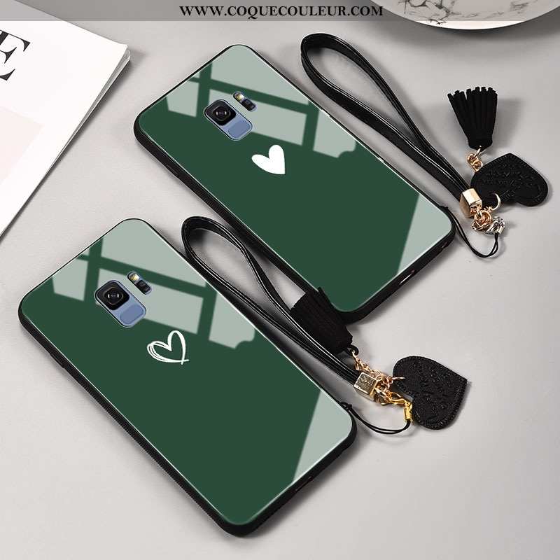 Coque Samsung Galaxy S9 Tendance Étoile Tout Compris, Housse Samsung Galaxy S9 Silicone Verte