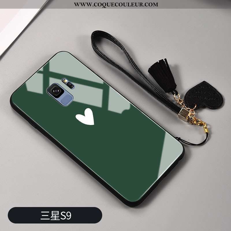 Coque Samsung Galaxy S9 Tendance Étoile Tout Compris, Housse Samsung Galaxy S9 Silicone Verte