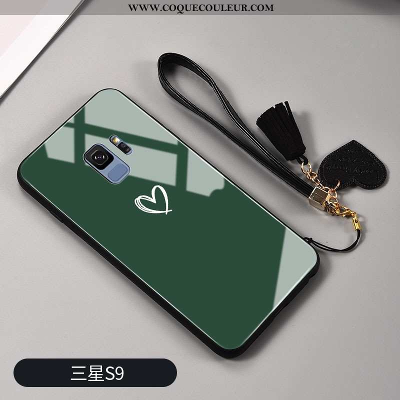 Coque Samsung Galaxy S9 Tendance Étoile Tout Compris, Housse Samsung Galaxy S9 Silicone Verte