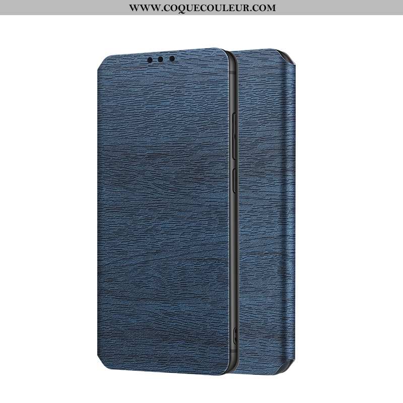 Housse Samsung Galaxy S9+ Cuir Téléphone Portable Bleu, Étui Samsung Galaxy S9+ Protection Tout Comp