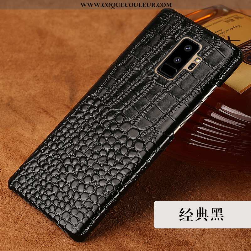 Étui Samsung Galaxy S9+ Créatif Nouveau Qualité, Coque Samsung Galaxy S9+ Cuir Véritable Personnalit