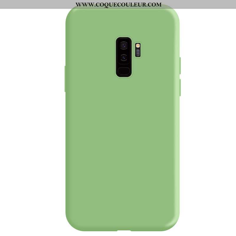 Coque Samsung Galaxy S9+ Silicone Étui Net Rouge, Housse Samsung Galaxy S9+ Protection Incassable Ve