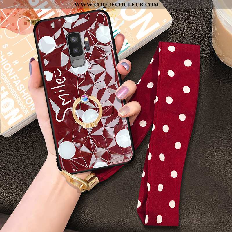 Coque Samsung Galaxy S9+ Protection Tendance Fluide Doux, Housse Samsung Galaxy S9+ Ornements Suspen