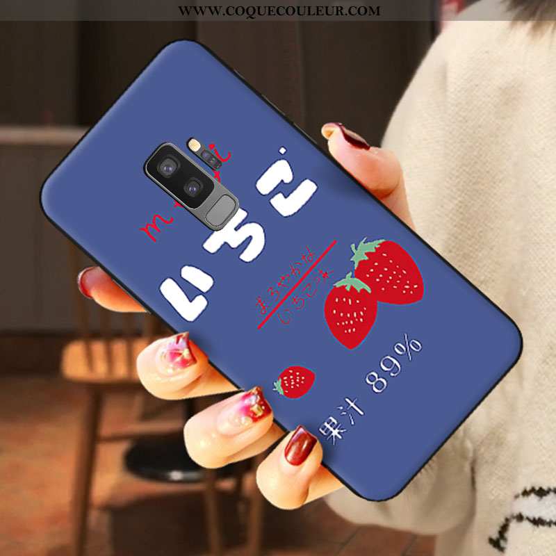 Étui Samsung Galaxy S9+ Silicone Étoile Téléphone Portable, Coque Samsung Galaxy S9+ Délavé En Daim 