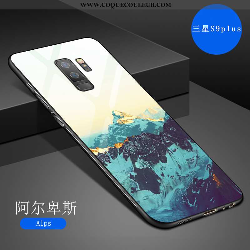 Étui Samsung Galaxy S9+ Personnalité Art Tout Compris, Coque Samsung Galaxy S9+ Créatif Gris