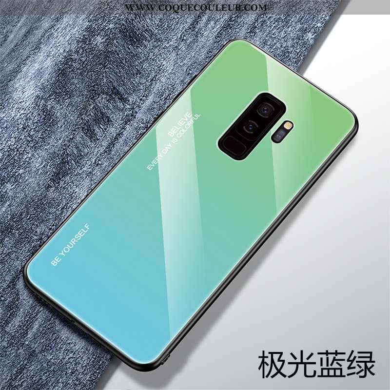 Coque Samsung Galaxy S9+ Légère Incassable Étui, Housse Samsung Galaxy S9+ Fluide Doux Bleu