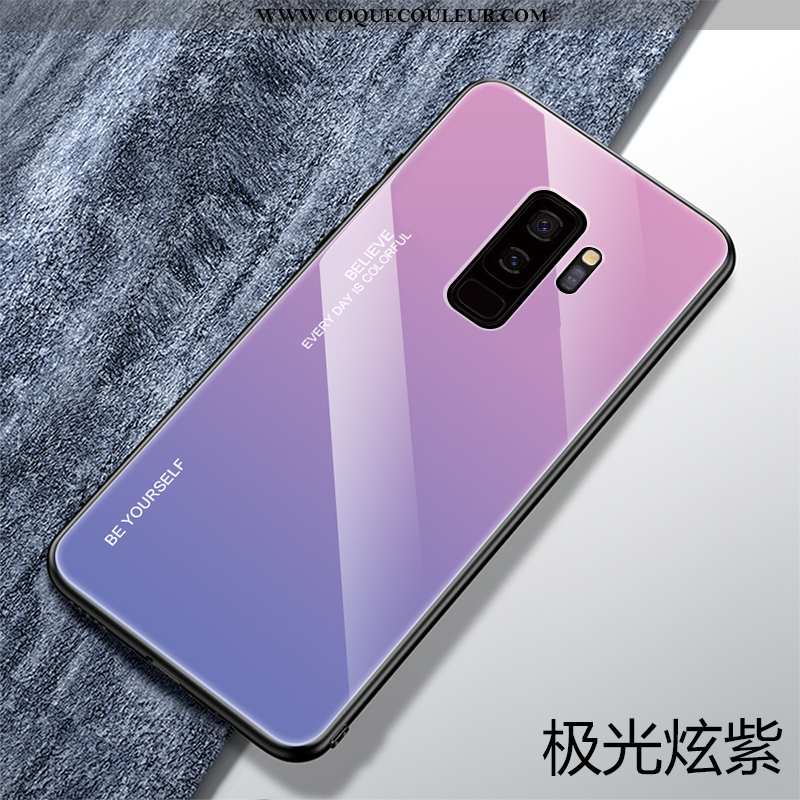 Coque Samsung Galaxy S9+ Légère Incassable Étui, Housse Samsung Galaxy S9+ Fluide Doux Bleu