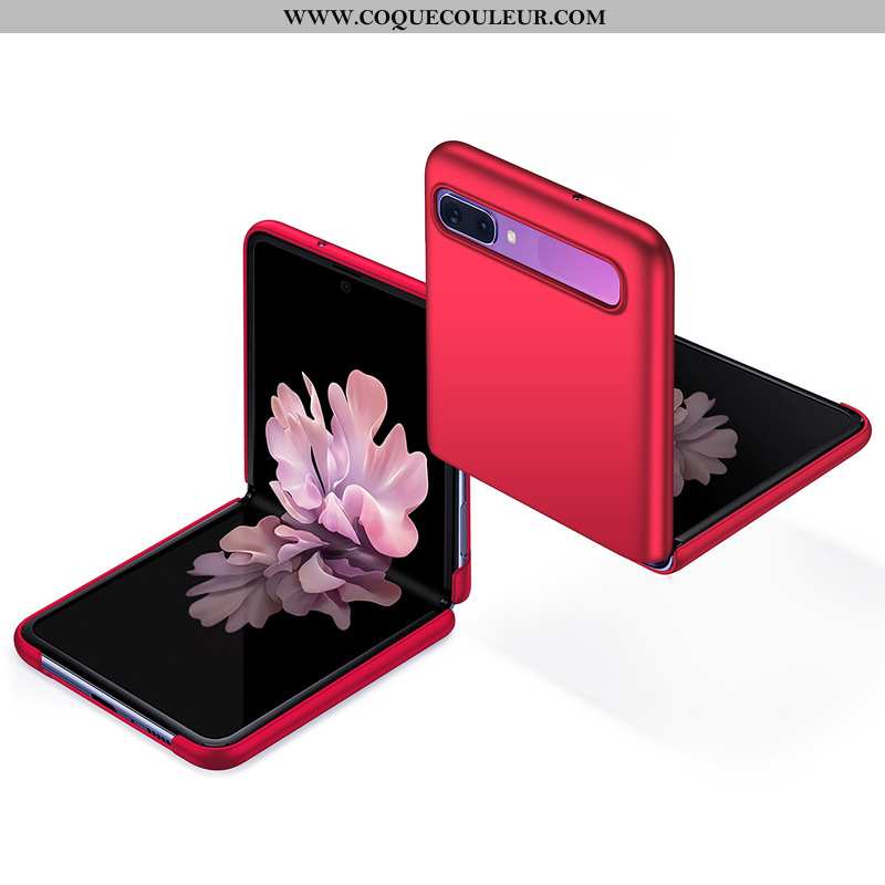 Étui Samsung Z Flip Protection Téléphone Portable Étoile, Coque Samsung Z Flip Tendance Rouge