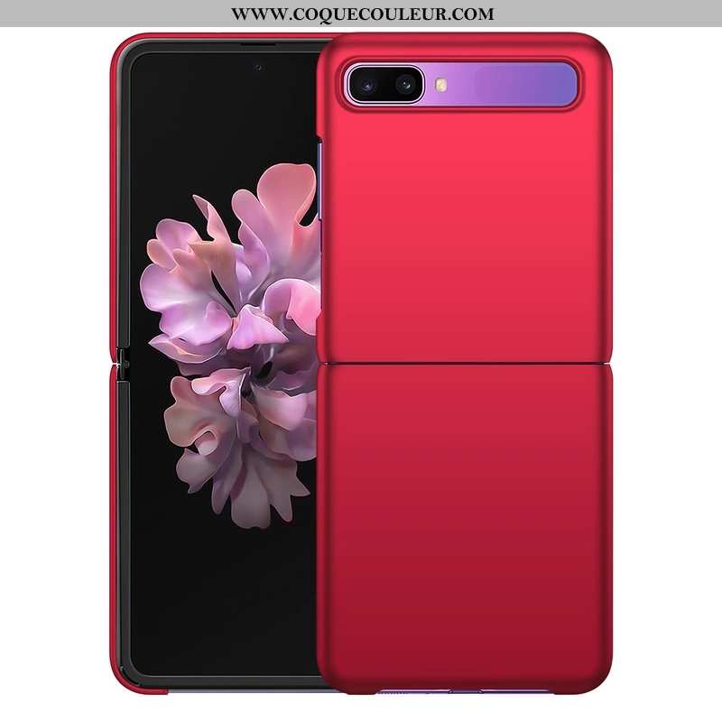 Étui Samsung Z Flip Protection Téléphone Portable Étoile, Coque Samsung Z Flip Tendance Rouge