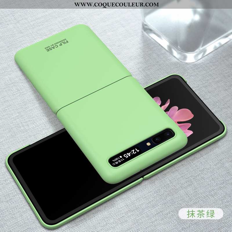 Coque Samsung Z Flip Ultra Difficile Vert, Housse Samsung Z Flip Tendance Étui Verte