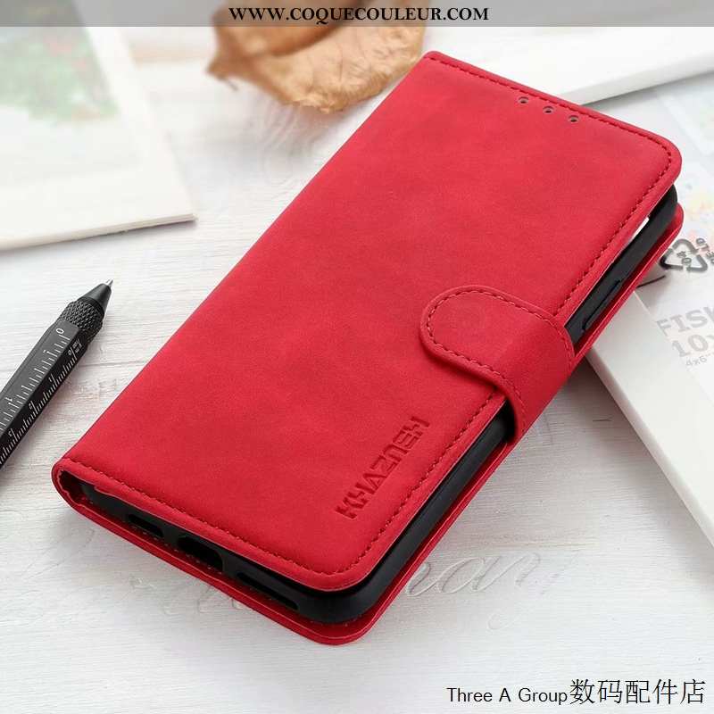Housse Sony Xperia 1 Ii Délavé En Daim Incassable Cuir, Étui Sony Xperia 1 Ii Vintage Carte Bleu