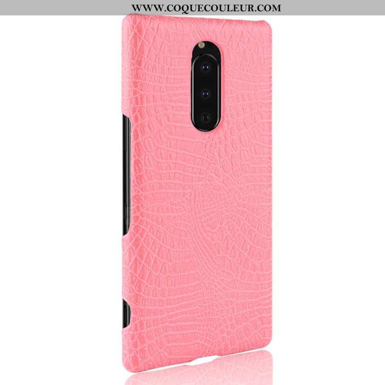 Housse Sony Xperia 1 Modèle Fleurie Bleu Marin Difficile, Étui Sony Xperia 1 Protection Tendance Ble