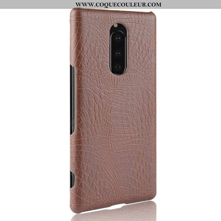 Housse Sony Xperia 1 Modèle Fleurie Bleu Marin Difficile, Étui Sony Xperia 1 Protection Tendance Ble