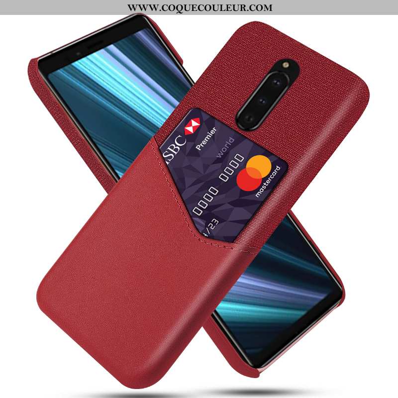 Coque Sony Xperia 1 Protection Téléphone Portable Coque, Housse Sony Xperia 1 Étui Rouge