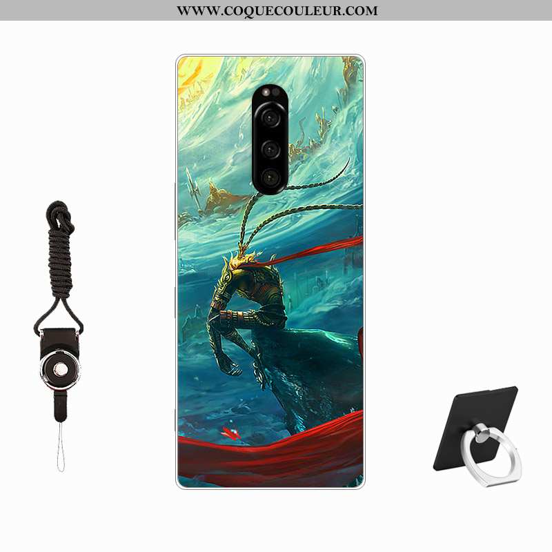 Étui Sony Xperia 1 Tendance Incassable Étui, Coque Sony Xperia 1 Fluide Doux Personnalisé Rose